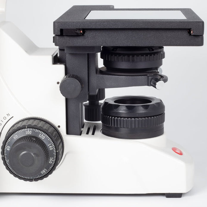 Motic Instruments - 1100100402544 - BA310Met-T Trinocular Upright Industrial Microscopes (Stroke 3"x 2" Stage) (Erect Image)