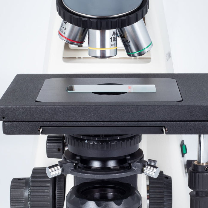 Motic Instruments - 1100100402544 - BA310Met-T Trinocular Upright Industrial Microscopes (Stroke 3"x 2" Stage) (Erect Image)
