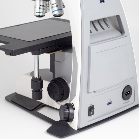 Motic Instruments - 1100104600221 - Panthera TEC-BD/DF/RL, Upright Industrial Microscopes, 6x4 Stage (Trino)