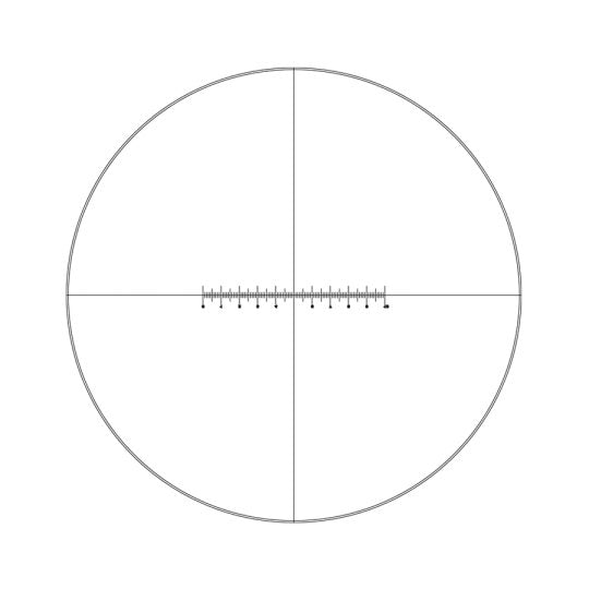 Motic Instruments - 1101001402761 - Reticle with Graduated Linear Line and Plain Crosshair