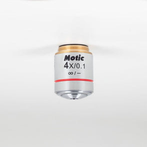 Motic Instruments - 1101001702871 - CCIS EC-H PL Plan Achromatic Objective 4X/0.1
