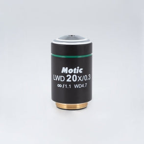 Motic Instruments - 1101001703251 - CCIS LWD PL Plan Achromatic Objective 20X/0.3