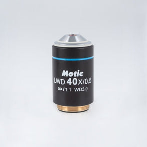 Motic Instruments - 1101001703261 - CCIS LWD PL Plan Achromatic Objective 40X/0.5