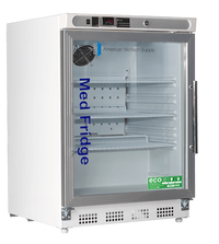 American Biotech Supply - PH-ABT-HC-UCBI-0404G-LH - 4.6 Cu. Ft. Pharmacy Undercounter Built-In Refrigerator, Left Hinged with Glass Door