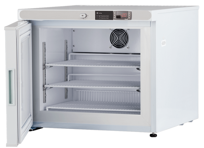 American Biotech Supply - PH-ABT-HC-UCFS-0120A-LH - 1.3 Cu. Ft. Capacity Premier Pharmacy/Vaccine Countertop Auto Defrost Freezer Freestanding, Left Hinged