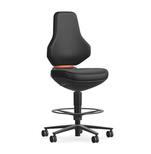 Bimos - 20028401 - Texon Low Stool, 9172E, ESD Capable, Desk-to-Bench Height, Black, Armless