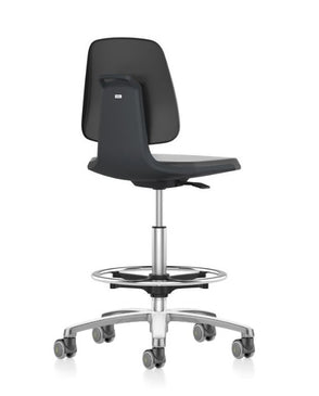 Bimos - 20028421 - Labsit ESD Low Stool 9124E, Desk-to-Bench Height, with Foot Ring, Armless