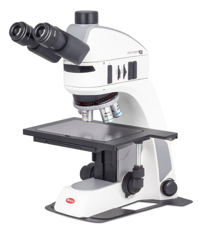 Motic Instruments - 1100104600221 - Panthera TEC-BD/DF/RL, Upright Industrial Microscopes, 6x4 Stage (Trino)