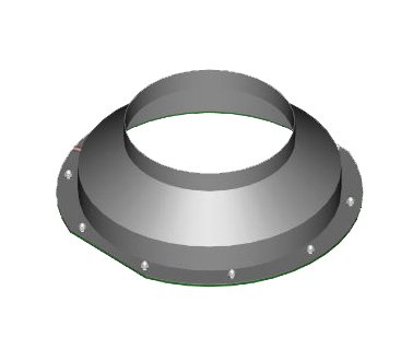 Baker - 12" to 8" Exhaust Transition Collar for SG