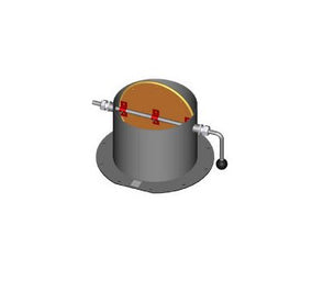 Baker - Air Tight Damper, 10" O.D. with 12" Flange