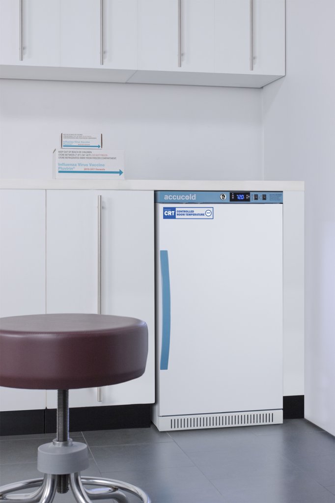 Accucold - ARS32PVBIADA-CRT - 2.83 Cu. Ft. Upright Controlled Room Temperature Cabinet, ADA Height