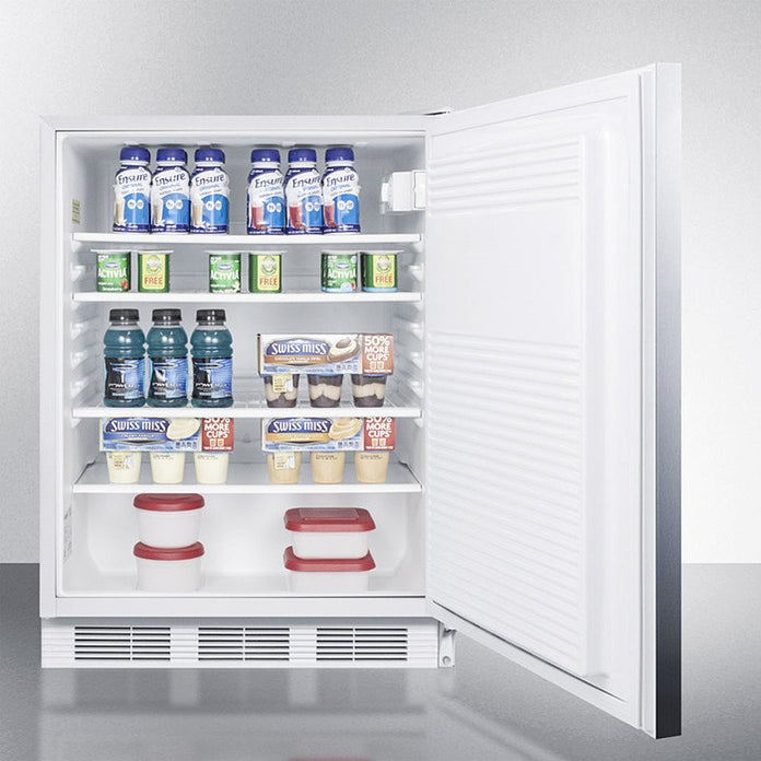 Accucold - FF7LWBISSHHADALHD - 24" Wide Built-In All-Refrigerator, ADA Compliant, Left Hand Door