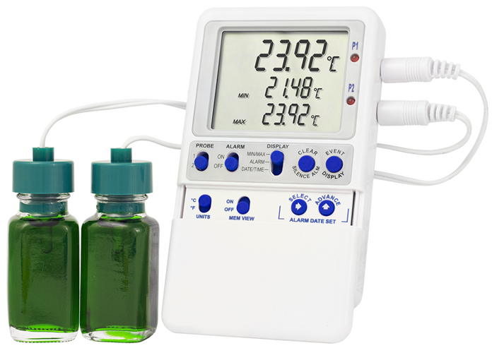 American Biotech Supply - ABS-DDL2-18 - Dual Probe Temperature Monitoring Device with USB Transfer
