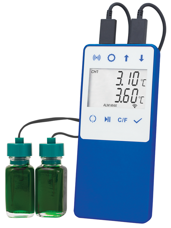 American Biotech Supply - ABS-WF-DDL-18 - Dual Probe Temperature Monitoring Device with WiFi Transfer