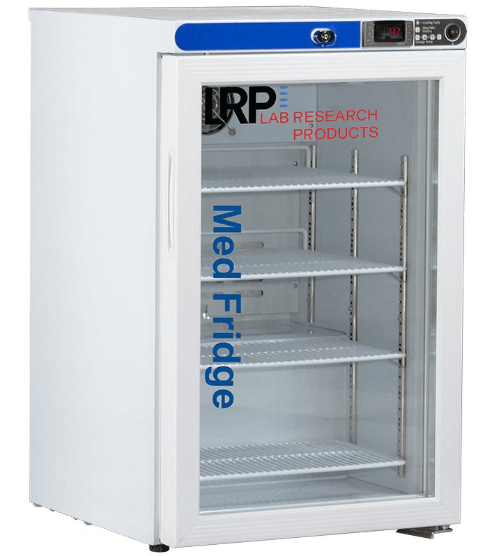 Lab Research Products (LRP) - PH-LRP-HC-UCFS-0204G - 2.5 Cu. Ft. Plus Series Pharmacy/Vaccine Undercounter Glass Door Refrigerator Freestanding