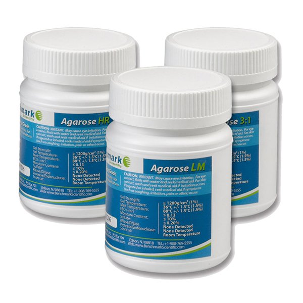 Benchmark Scientific - A1801-HR - Agarose High Resolution-PCR Grade, 100g
