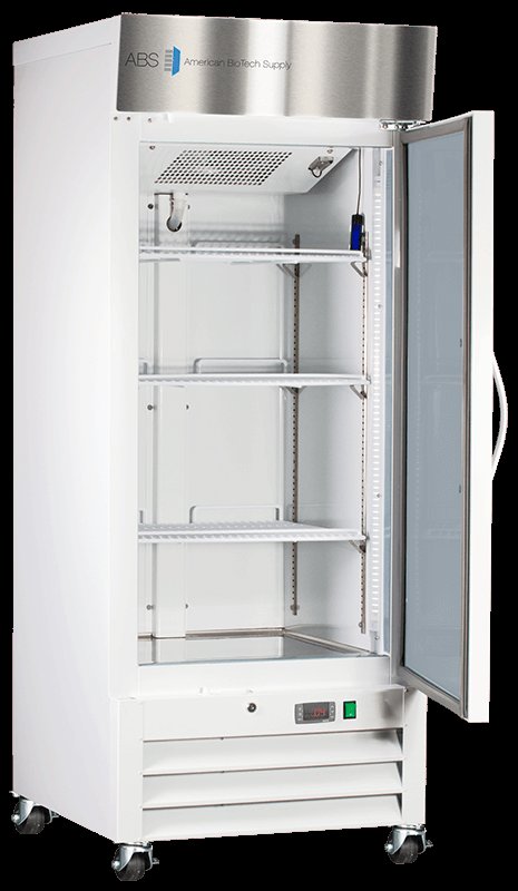 American Biotech Supply - ABT-HC-LS-12 - 12 Cu. Ft. Capacity Standard Glass Door Laboratory Refrigerator