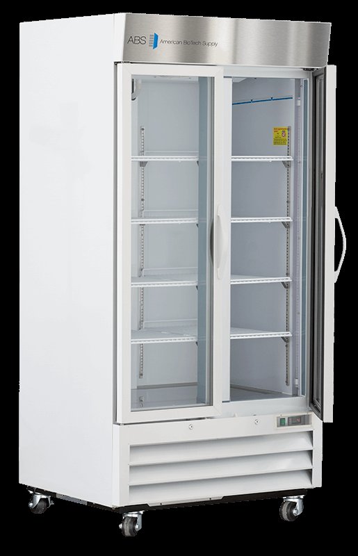 American Biotech Supply - ABT-HC-LS-36 - 36 Cu. Ft. Capacity Standard Glass Door Laboratory Refrigerator