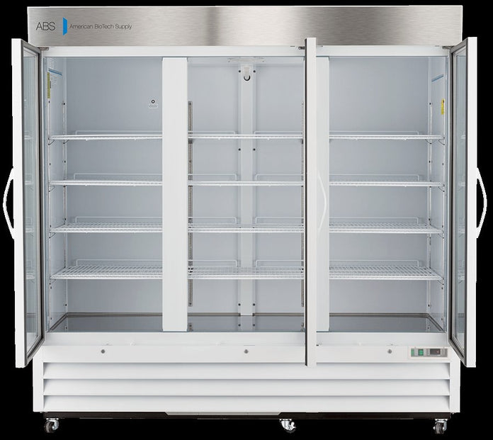 American Biotech Supply - ABT-HC-LS-72 - 72 Cu. Ft. Capacity Standard Glass Door Laboratory Refrigerator