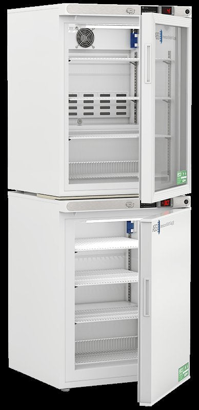 American Biotech Supply - ABT-HC-RFC1030G - 10 Cu. Ft. Refrigerator and Freezer (-30°C Operation) Combination with Glass Door Refrigerator