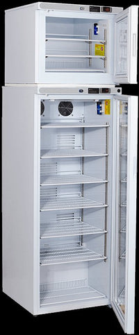 American Biotech Supply - ABT-HC-RFC12G - 12 Cu. Ft. Refrigerator and Freezer Combination with Glass Door Refrigerator