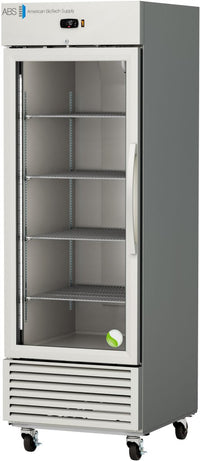 American Biotech Supply - ABT-HC-SSR-25G-LH - 25 Cu. Ft. Premier Glass Door Stainless Steel Laboratory Refrigerator Left Hinged
