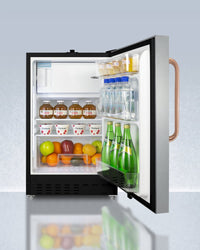 Accucold - ADA302BRFZSSTBCLHD - 21" Wide Built-in Refrigerator-Freezer, ADA Compliant, Left Hand Door
