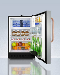 Accucold - ADA302BRFZSSTBCLHD - 21" Wide Built-in Refrigerator-Freezer, ADA Compliant, Left Hand Door