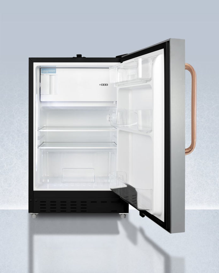 Accucold - ADA302BRFZSSTBCLHD - 21" Wide Built-in Refrigerator-Freezer, ADA Compliant, Left Hand Door