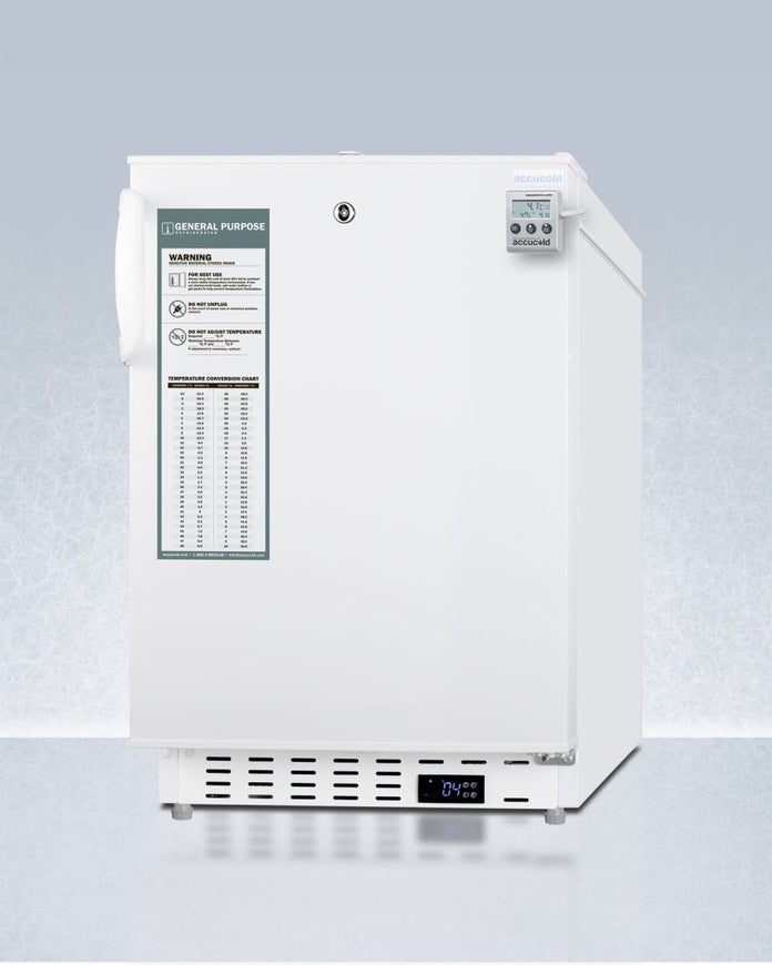 Accucold - ADA404REFAL - 20" Wide Built-In Healthcare All-Refrigerator, ADA Compliant