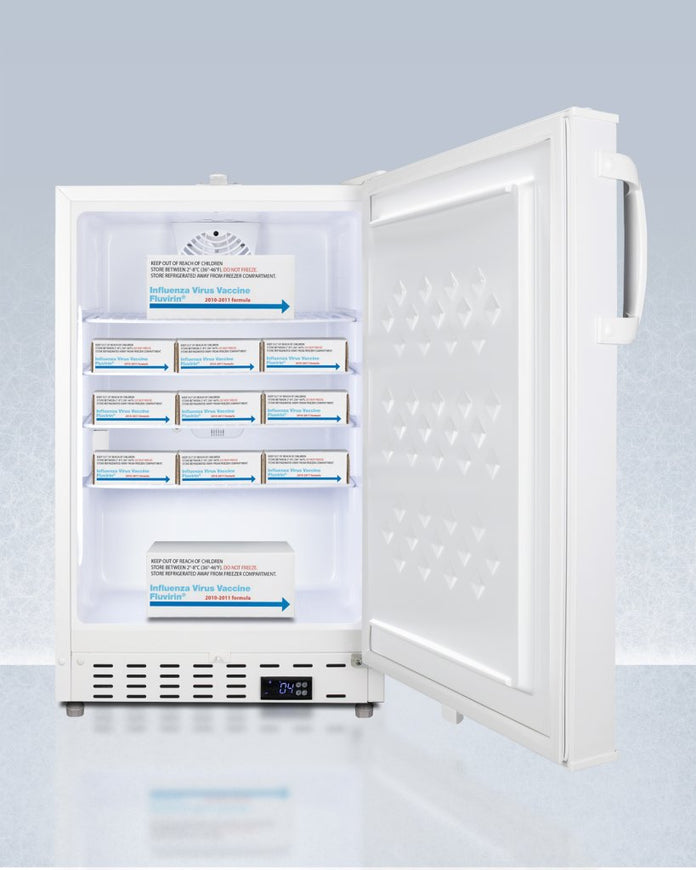 Accucold - ADA404REFCALLHD - 20" Wide Built-In Healthcare All-Refrigerator, ADA Compliant, Left Hand Door