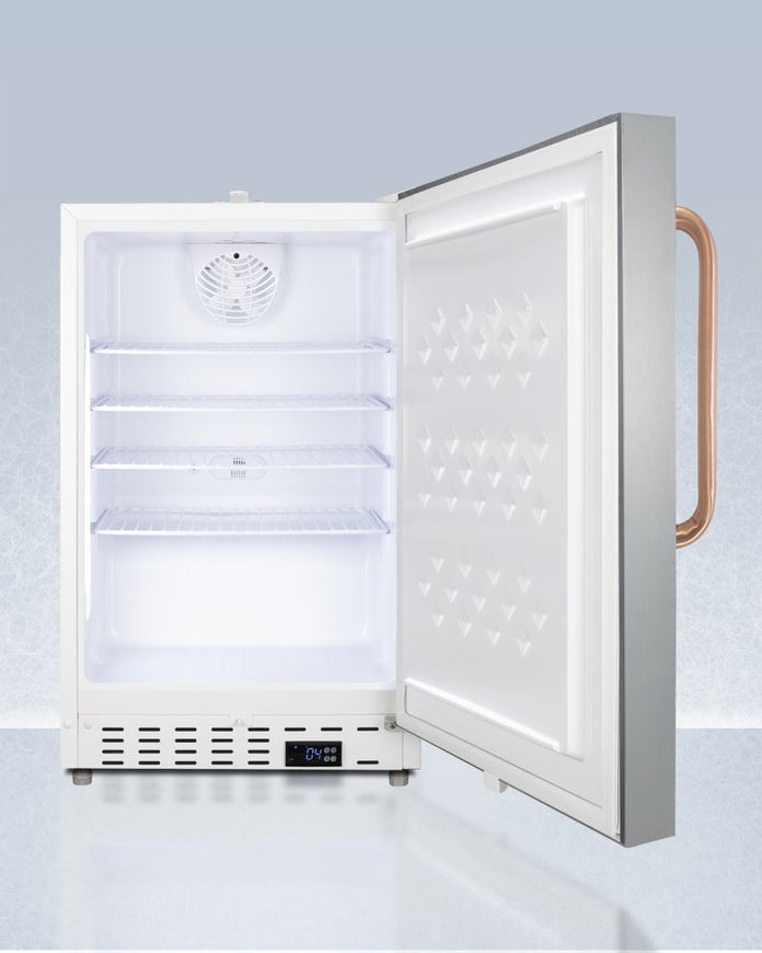 Accucold - ADA404REFSSTBC - 21" Wide Built-In Healthcare All-Refrigerator, ADA Compliant
