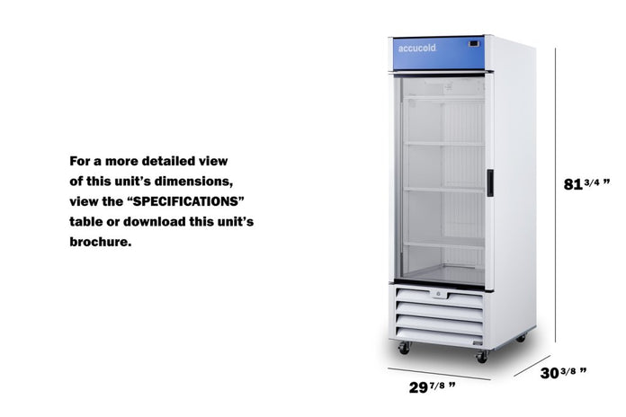 Accucold - AFG26MLLH - 30" Wide Healthcare Freezer