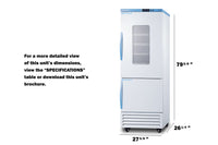 Accucold - ARFG18PVDL2B - 28" Wide Performance Series All-Refrigerator/All-Freezer Combination with Temperature Data Logger