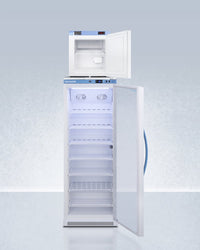 Accucold - ARG12PV-FS24LSTACKMED2LHD - 24" Wide All-Refrigerator-All-Freezer Combination, Left Hand Door