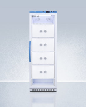 Accucold - ARG15MLLOCKER - 15 Cu.Ft. Upright Laboratory Refrigerator with Interior Lockers
