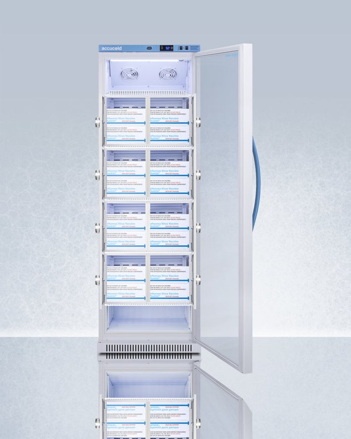 Accucold - ARG15PVLOCKER - 15 Cu. Ft. Upright Vaccine Refrigerator with Interior Lockers