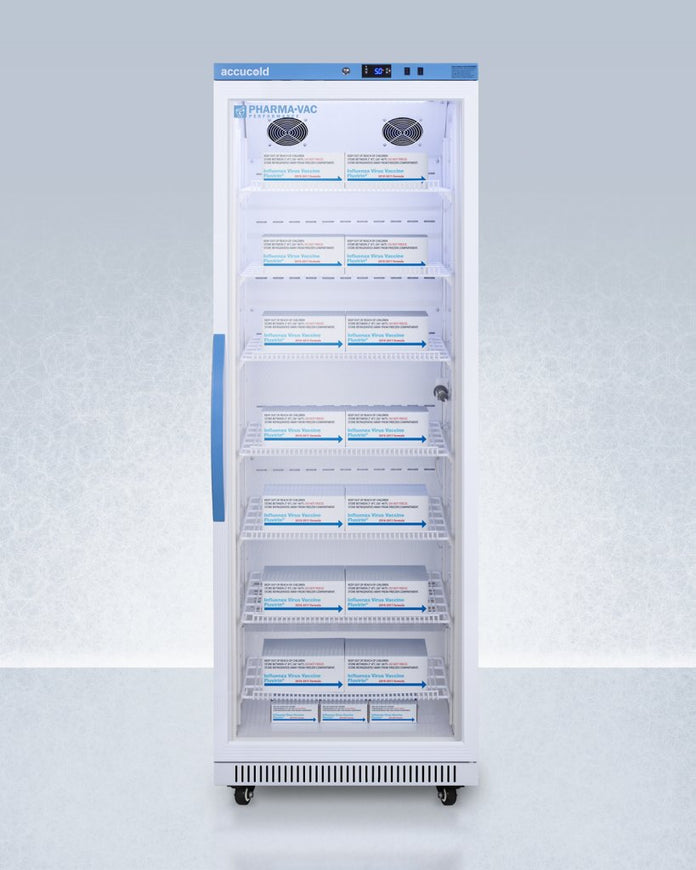 Accucold - ARG18PV456LHD - 18 Cu.Ft. Upright Vaccine Refrigerator, Certified to NSF-ANSI 456 Vaccine Storage Standard, Left Hand Door