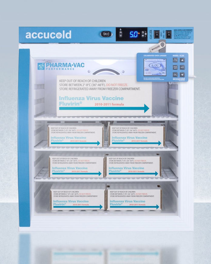 Accucold - ARG1PVDL2BLHD - 1 Cu.Ft. Compact Vaccine Refrigerator, Left Hand Door