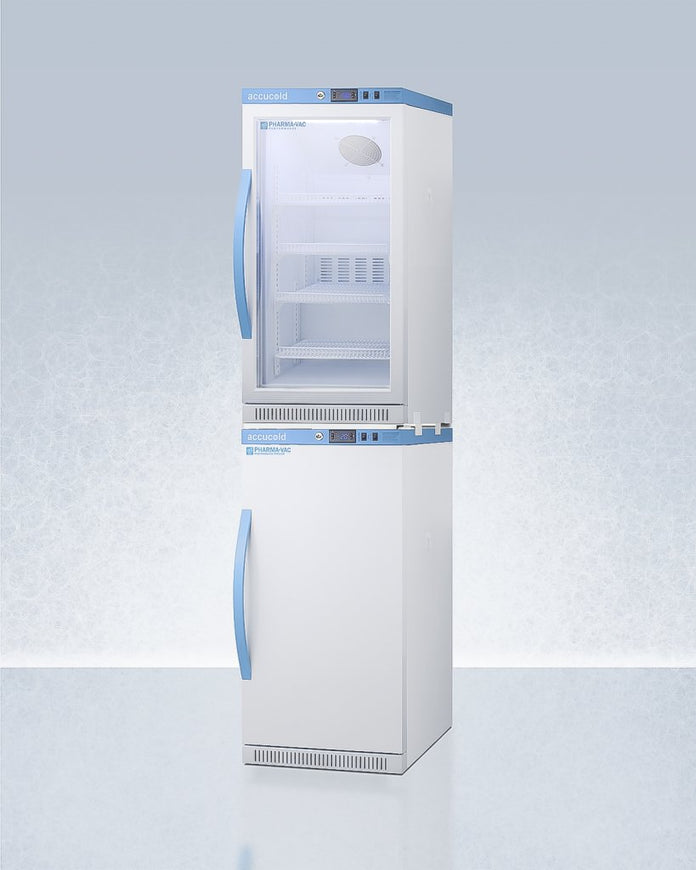 Accucold - ARGPV-AFZPVBIADASTACK - Wide Performance Series All-Refrigerator/All-Freezer Combination