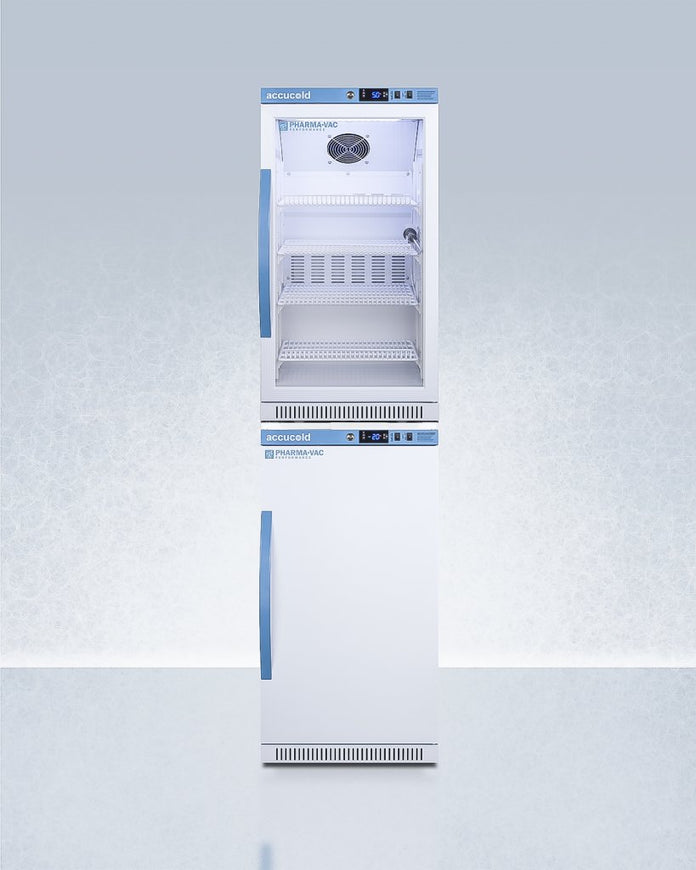 Accucold - ARGPV-AFZPVBIADASTACK - Wide Performance Series All-Refrigerator/All-Freezer Combination