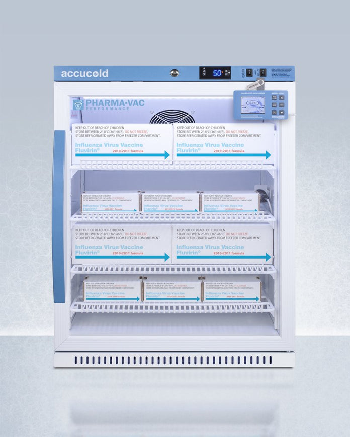 Accucold - ARG61PVBIADADL2BLHD - 6 Cu.Ft. Vaccine Refrigerator, ADA Height, Left Hand Door