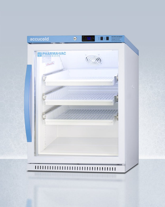 Accucold - ARG61PVBIADADR - 6 Cu. Ft. ADA Height Vaccine Refrigerator, with Removable Drawers