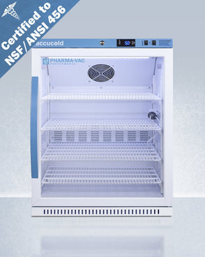 Accucold - ARG61PVBIADA456LHD - 6 Cu.Ft. ADA Height Vaccine Refrigerator, Certified to NSF-ANSI 456 Vaccine Storage Standard, Left Hand Door