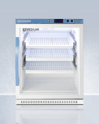 Accucold - ARG6MLDR - 6 Cu. Ft. ADA Height Laboratory Refrigerator with Removable Drawers