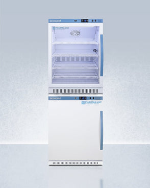 Accucold - ARG6PV-AFZ5PVBIADASTACKLHD - 24" Wide Performance Series All-Refrigerator/All-Freezer Combination