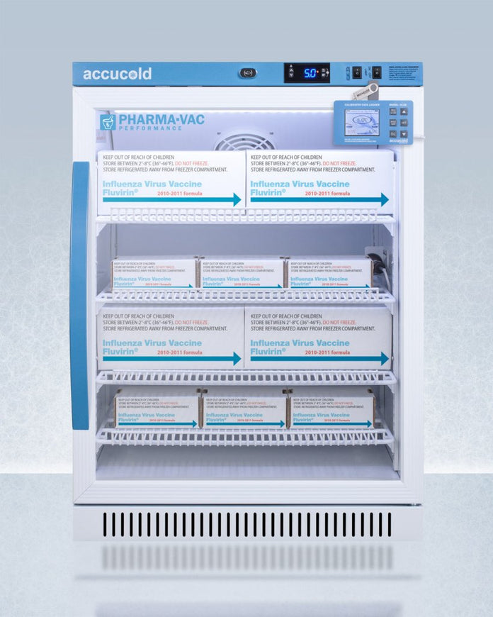 Accucold - ARG6PVDL2BLHD - 6 Cu.Ft. ADA Height Vaccine Refrigerator, Left Hand Door