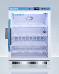 Accucold - ARG6PV-CRTLHD - 6 Cu.Ft. ADA Height Upright Controlled Room Temperature Cabinet, Left Hand Door