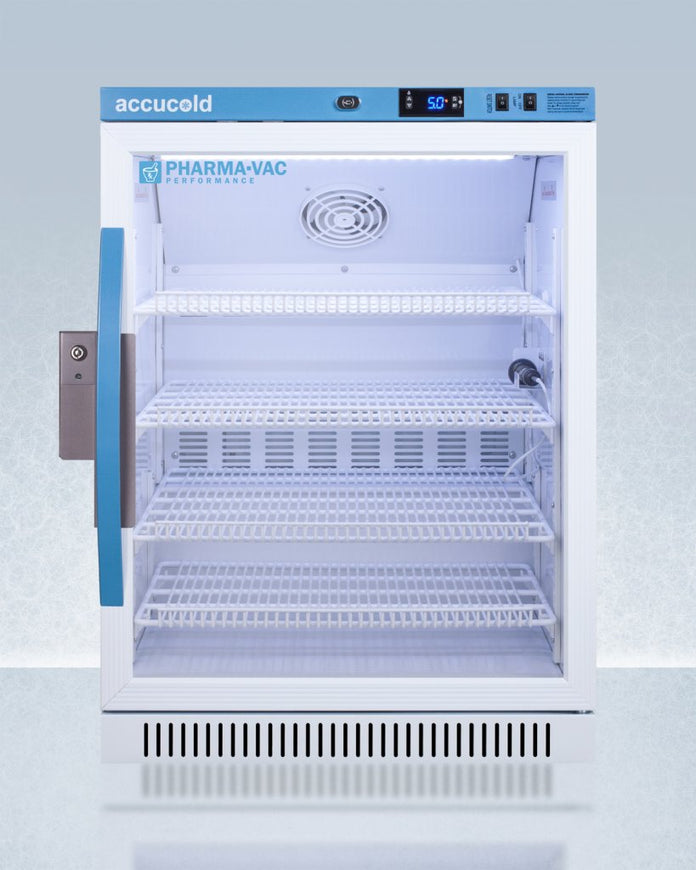 Accucold - ARG6PV-CRTLHD - 6 Cu.Ft. ADA Height Upright Controlled Room Temperature Cabinet, Left Hand Door