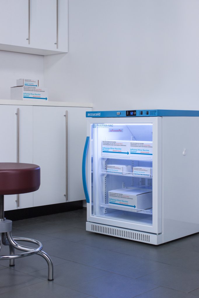 Accucold - ARG6PV-CRTLHD - 6 Cu.Ft. ADA Height Upright Controlled Room Temperature Cabinet, Left Hand Door